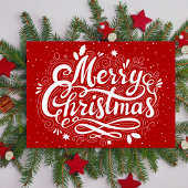 メリークリスマスフェスティバル赤と白カスタム シーズンカード