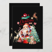 メリークリスマスフェスティバル2024サンタ 招待状 (正面/裏面)