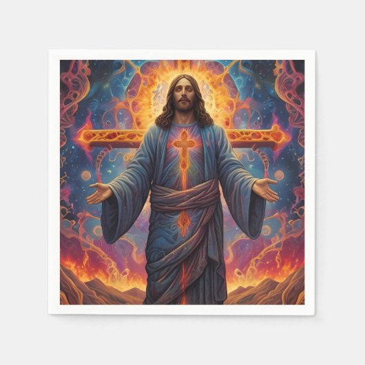 メリークリスマスフェスティバル スタンダードカクテルナプキン (正面)