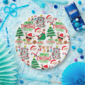 メリークリスマスフェスティバル ペーパープレート (パーティー)