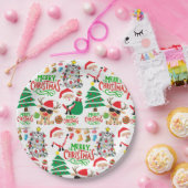 メリークリスマスフェスティバル ペーパープレート (パーティー)