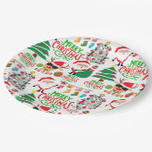 メリークリスマスフェスティバル ペーパープレート (アングル)