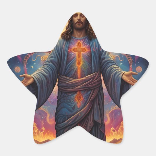 メリークリスマスフェスティバル 星シール (正面)