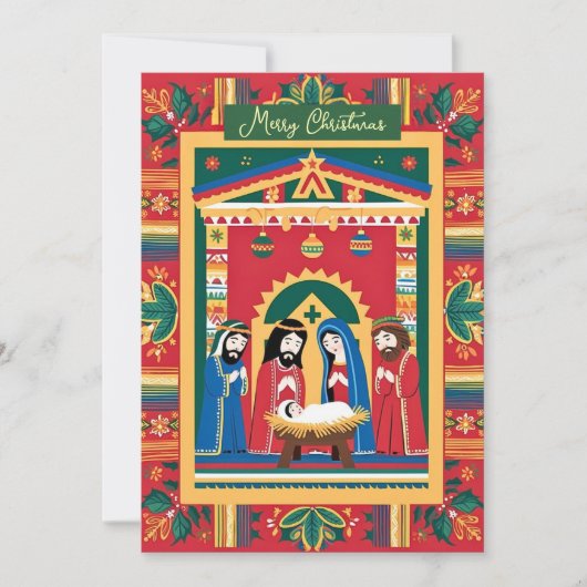 メリークリスマスフェリズナビダッド出生メキシコ シーズンカード (正面)