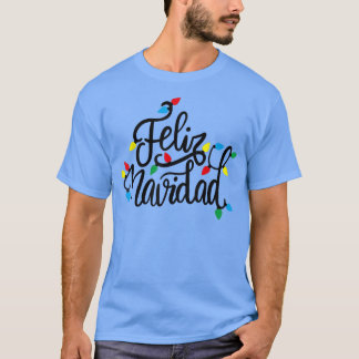 メリークリスマスフェリズNavidadクリスマスライト Tシャツ
