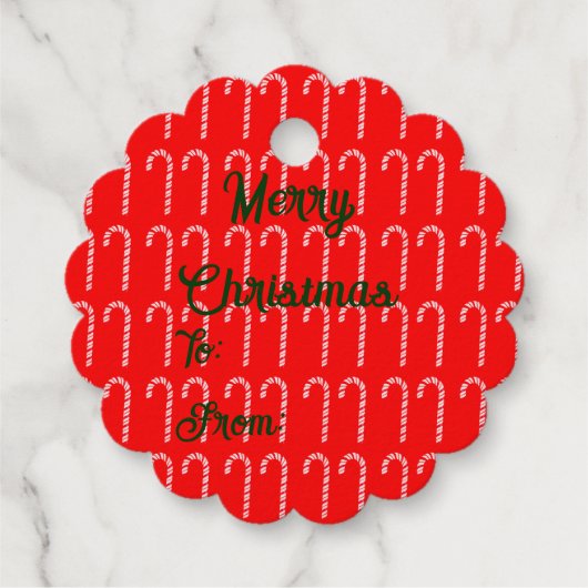 メリークリスマスフォイルギフトラベル フェイバータグ (裏面)
