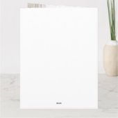 メリークリスマスフォトウォーターカラーギフト カード (裏面)