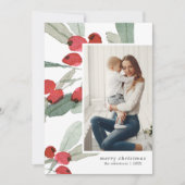 メリークリスマスフォトウォーターカラーベリー シーズンカード (正面)