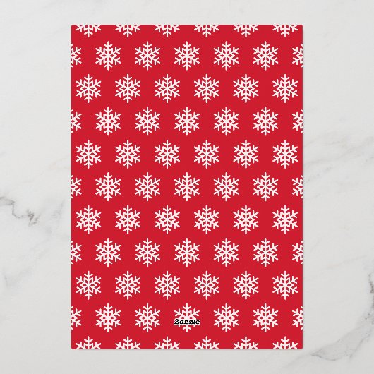 メリークリスマスフォトエレガントコラージュ金ゴールド 箔シーズンカード (裏面)