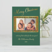 メリークリスマスフォトエレガントフレーム シーズンカード (スタンド正面)
