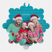 メリークリスマスフォトオーナメントカード オーナメントカード (正面)