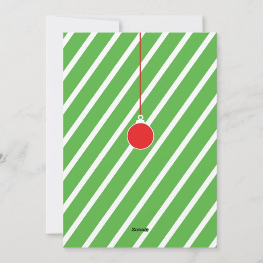 メリークリスマスフォトオーナメントカード シーズンカード (裏面)