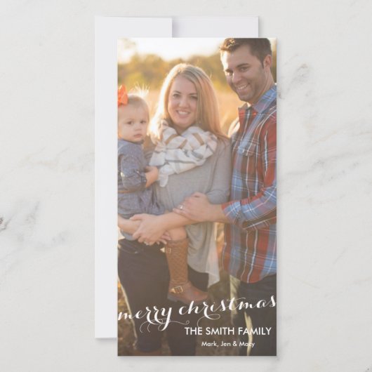 メリークリスマスフォトカスタマイズカード シーズンカード (正面)