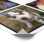 メリークリスマスフォトカスタムコラージュ ポスター (角)