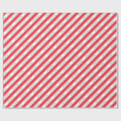 メリークリスマスフォトカスタム文字レッドキャンディーケーン ラッピングペーパー (フラット)