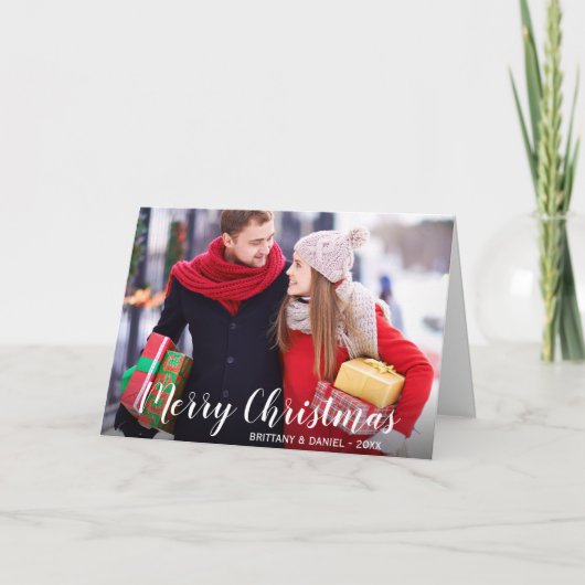 メリークリスマスフォトカップル折り畳みカードWS シーズンカード (正面)