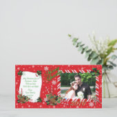 メリークリスマスフォトカードキャンディーフレーム シーズンカード (スタンド正面)