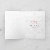 メリークリスマスフォトカードダブルミント シーズンカード (内部)