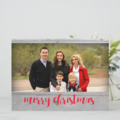 メリークリスマスフォトカードテンプレート シーズンカード (スタンド正面)