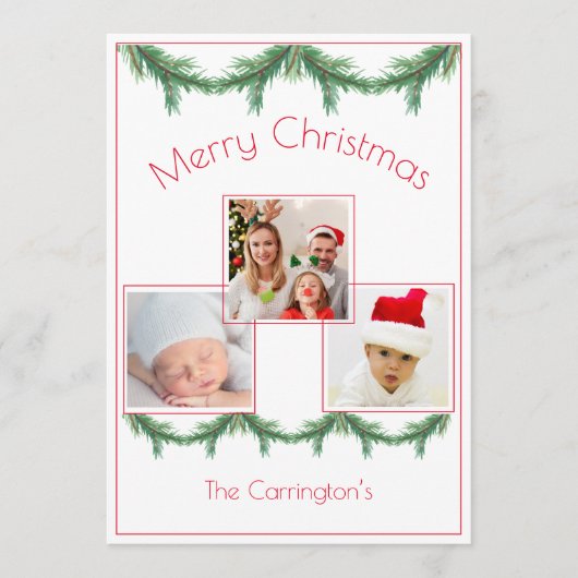 メリークリスマスフォトカード3写真 (正面)