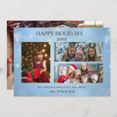 メリークリスマスフォトカード3写真 案内状 (正面/裏面)