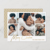 メリークリスマスフォトカード5写真 シーズンポストカード (正面/裏面)