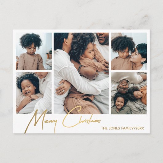 メリークリスマスフォトカード5写真 シーズンポストカード (正面)