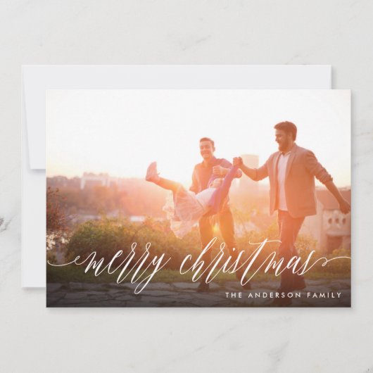 メリークリスマスフォトカード シーズンカード (正面)