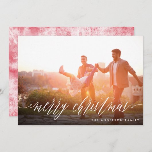 メリークリスマスフォトカード シーズンカード (正面/裏面)