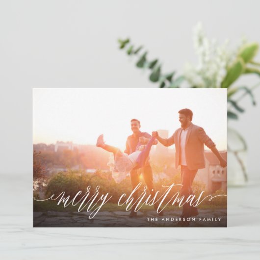 メリークリスマスフォトカード シーズンカード (スタンド正面)