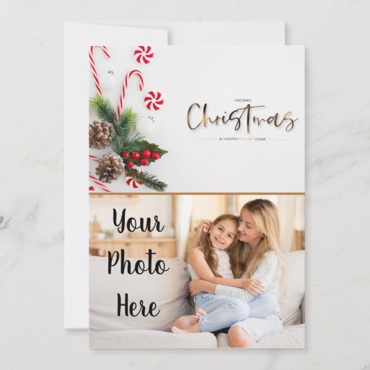 メリークリスマスフォトカード シーズンカード (正面)
