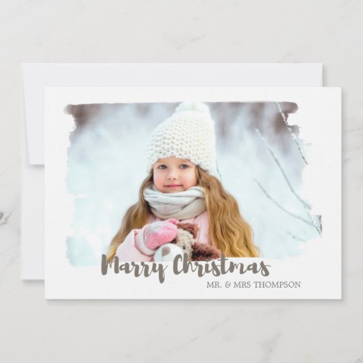 メリークリスマスフォトカード シーズンカード (正面)