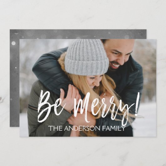 メリークリスマスフォトカード シーズンカード (正面/裏面)