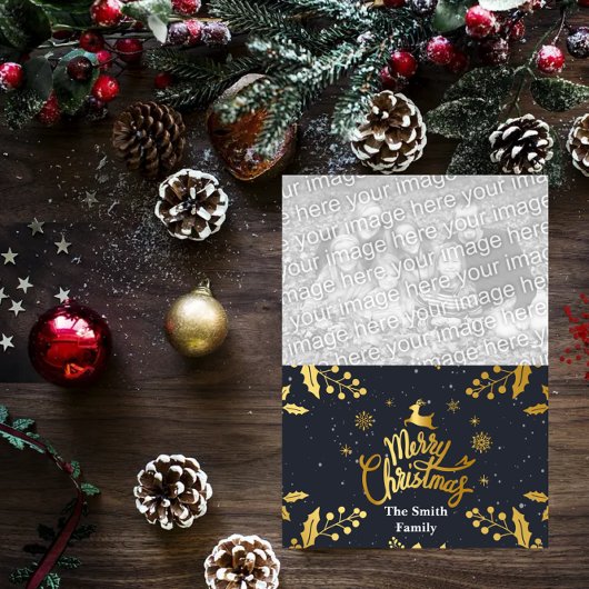 メリークリスマスフォトカード シーズンカード