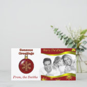 メリークリスマスフォトカード シーズンカード (スタンド正面)