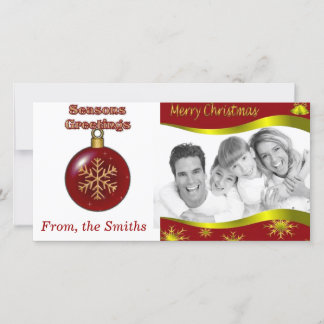 メリークリスマスフォトカード シーズンカード