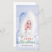 メリークリスマスフォトカード シーズンカード (正面/裏面)