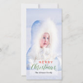 メリークリスマスフォトカード シーズンカード (正面)