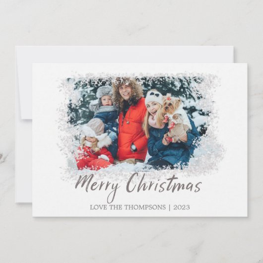 メリークリスマスフォトカード シーズンカード (正面)