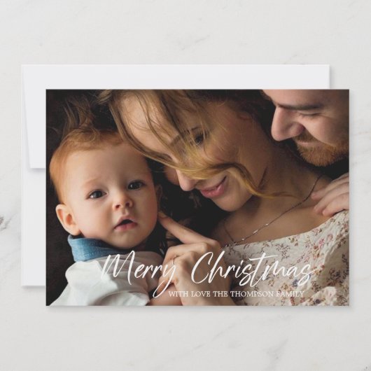 メリークリスマスフォトカード シーズンカード (正面)