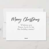 メリークリスマスフォトカード シーズンカード (裏面)