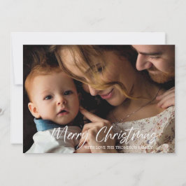 メリークリスマスフォトカード シーズンカード