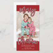メリークリスマスフォトカード シーズンカード (正面/裏面)