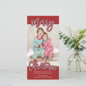 メリークリスマスフォトカード シーズンカード (スタンド正面)