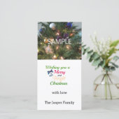 メリークリスマスフォトカード シーズンカード (スタンド正面)