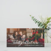 メリークリスマスフォトカード、ハッピーホリデー シーズンカード (スタンド正面)