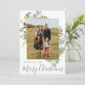 メリークリスマスフォトカード 招待状 (スタンド正面)