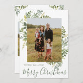 メリークリスマスフォトカード 招待状 (正面/裏面)