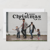 メリークリスマスフォトカード 招待状 (正面)