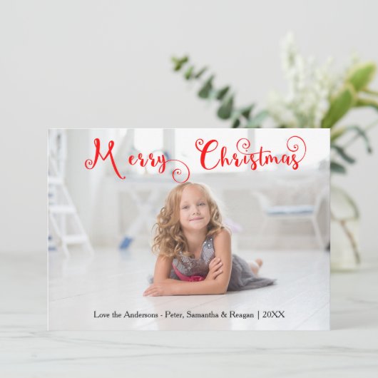 メリークリスマスフォトキャンディ – クリスマスカード (スタンド正面)